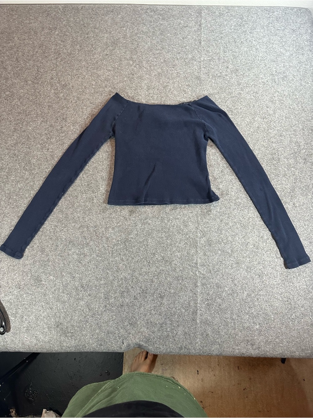 Brandy Melville blue Off-Shoulder Top